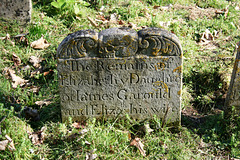 Memorial to Elizabeth Garould, Spexhall Churchyard, Suffolk