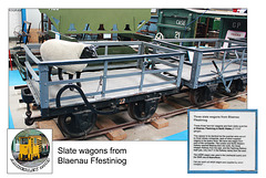 Blaenau Ffestiniog slate wagons  - Amberley - 29.8.2013
