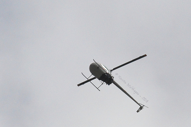 Hubschrauber über dem Rosensteinpark