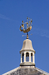 Ship weather vane at The Lion and Lamb