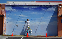 South Of The Border Mural in progress (2292)