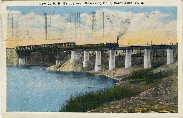 New C.P.R. Bridge over Reversing Falls, Saint John, N.B.