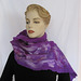 felted shawl - purple