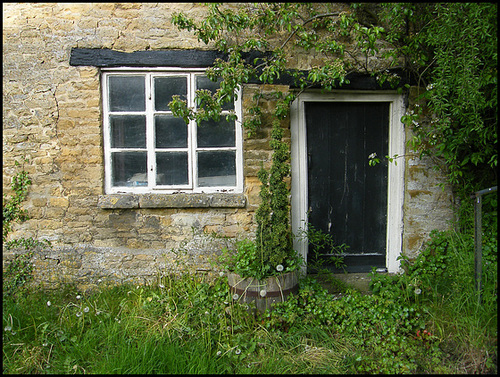 forlorn cottage door