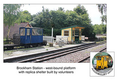 Brockham platform & shelter  - Amberley - 29.8.2013