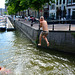Swimming in the harbour of Dort