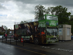 DSCF5058  Cheddar Gorge open top bus A860 SUL at Cheddar Gorge - 13 May 2014