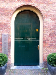 Door of the Academy Building of Leiden University