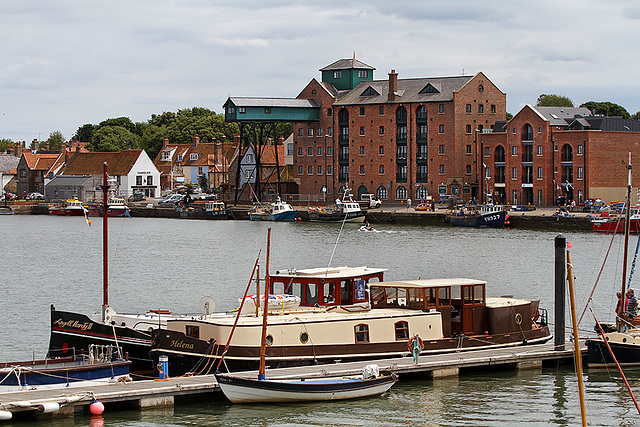 Barges at the quay
