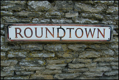 Roundtown street sign