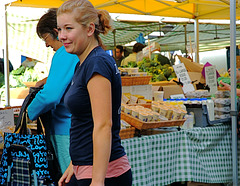 Girl at Devizes Market