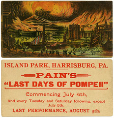 Pain's Last Days of Pompeii, Island Park, Harrisburg, Pa., July 4, 1890