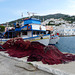Mending the Nets at Agia Marina, Leros