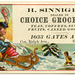 H. Sinnigen, Dealer in Choice Groceries, Brooklyn, N.Y.