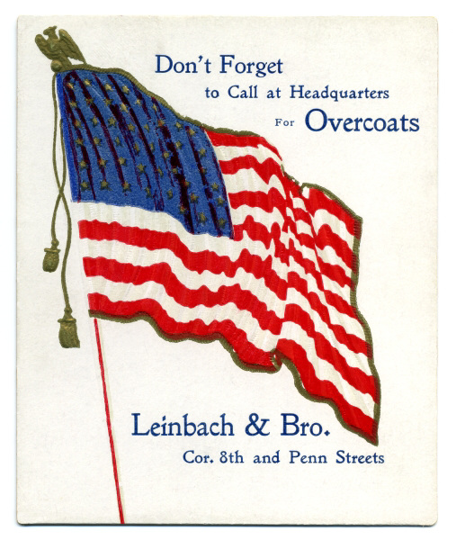 Don't Forget to Call at Headquarters for Overcoats