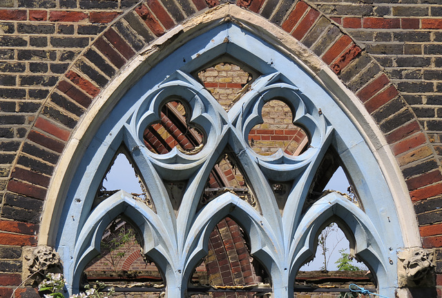 blinded tracery at old st. saviour's church, bow