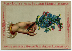 For a Lady's Fine, Stylish, and Durable Shoe, Buy from  Reed & Weaver, Rochester, N.Y.
