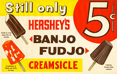Hershey's Banjo, Fudjo, and Creamsicle Ice Cream Bars