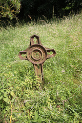 C1900 Cast Iron Memorial,  Saint Margaret's Churchyard, Shottisham, Suffolk