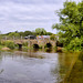 Tilford Bridge and weir without the flood - Panorama1