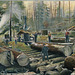Loading Logging Train near Vancouver, B.C.