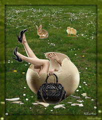 Création Valériane - Pâques en talons hauts / Easter time in high heels.