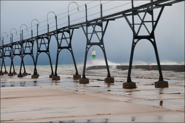 Pounding the North Pier