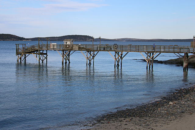 The wooden pier