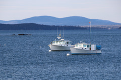 Two lobster boats