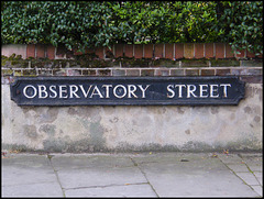 Observatory Street street sign
