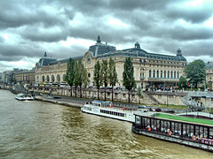 Musee d' Orsay from bridge on Seine