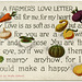 A Farmer's Love Letter