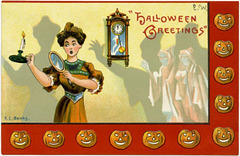 Halloween Greetings—Look Out for Ghosts