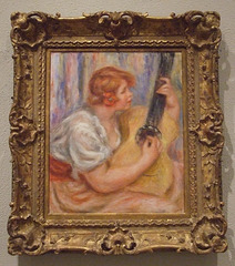 Woman with a Guitar by Renoir in the Philadelphia Museum of Art, January 2012