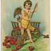 Cupid Sweeping Up Hearts