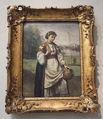 Gypsy Girl at a Fountain by Corot in the Philadelphia Museum of Art, January 2012