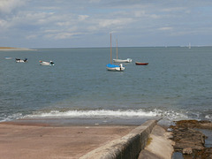 The Lifeboat slipway where the inshore lifeboat is taken down into the sea
