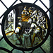 The Martyrdom of St. Jacobus Intercisus Stained Glass in the Cloisters, June 2011