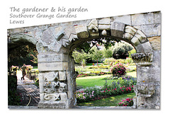 Southover Grange Gardens, with a gardener - Lewes - 23.7.2014