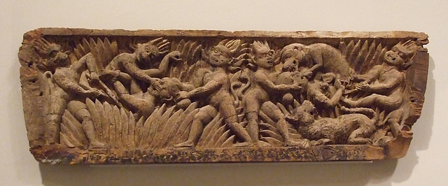 Panel with Scenes of Hell in the Philadelphia Museum of Art, January 2012
