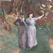Detail of Landscape with Women in the Foreground by Sargent in the Philadelphia Museum of Art, January 2012