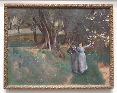 Landscape with Women in the Foreground by Sargent in the Philadelphia Museum of Art, January 2012
