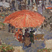 Detail of Fair on a Sunday Afternoon, Dieppe by Pissarro in the Philadelphia Museum of Art, January 2012