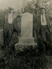 Men Posing at the Lost Children of the Alleghenies Monument
