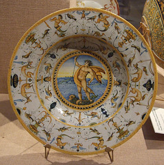 Dish with a Triton in the Philadelphia Museum of Art, January 2012