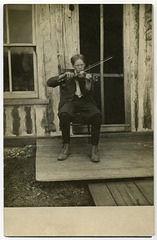 Fiddling on the Porch