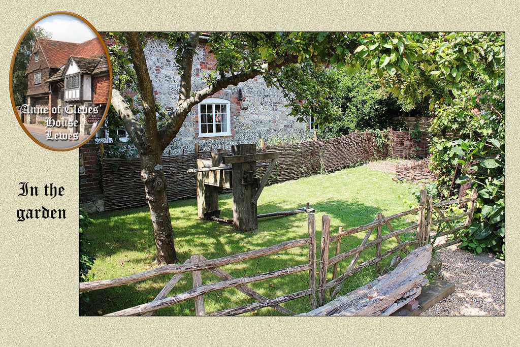 Anne of Cleves' house - in the garden - Lewes 23 7 2014