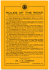 Rules of the Road, by the Farmers' Anti-Automobile Society