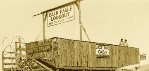 Bald Eagle Lookout, Uncle Tom's Cabin, West of State College, Pa. (Detail)
