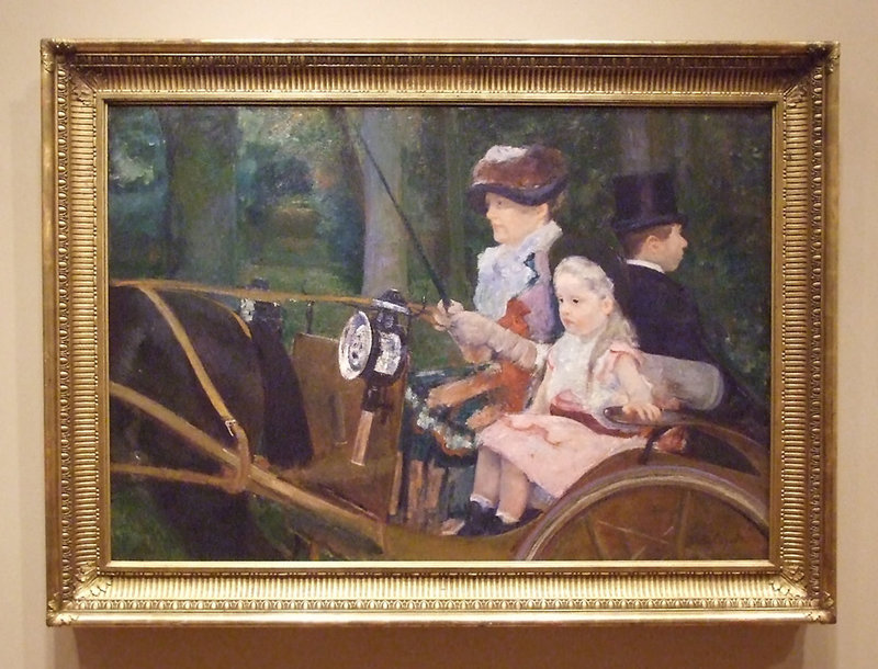 A Woman and Girl Driving by Mary Cassatt in the Philadelphia Museum of Art, August 2009